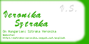 veronika sztraka business card